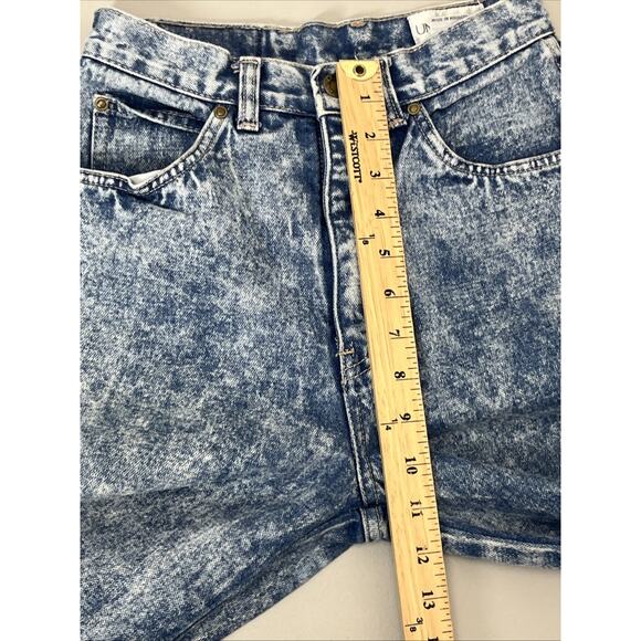 Unleaded Vintage Acid Wash Tapered Mom Jeans Size 7/8 High Rise 80s Denim Retro - Picture 8 of 13